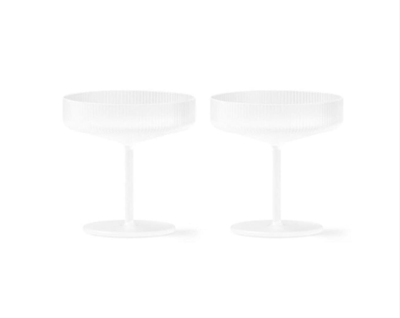 Ripple-Champagne-Saucers-Set-of-2-Frosted