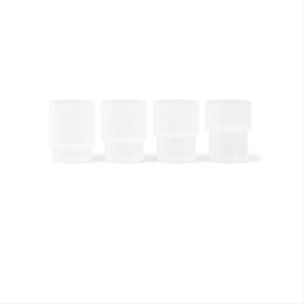 Ripple-Small-Glasses-Set-of-4-Frosted