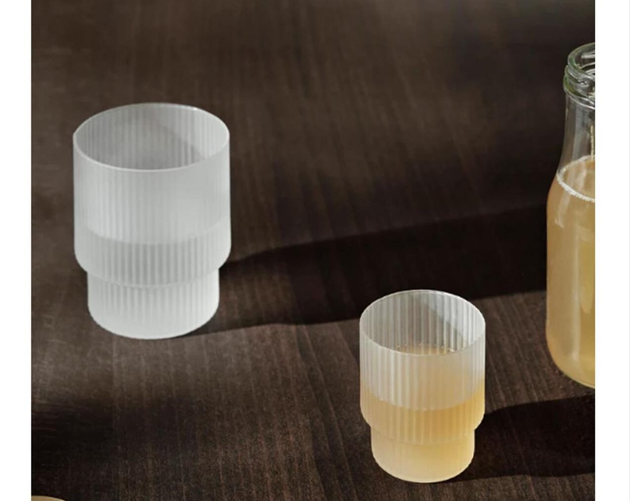 Ripple-Small-Glasses-Set-of-4-Frosted
