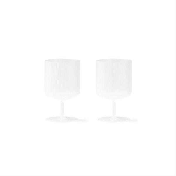 Ripple-Wine-Glasses-Set-of-2-Frosted