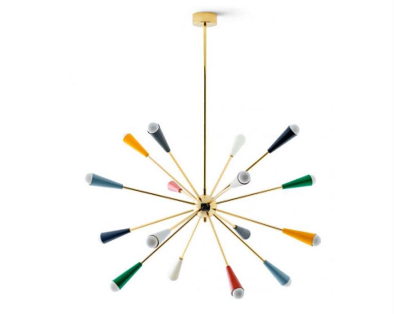 Sputnik-Suspension-Lamp-Ø-98cm-Multicolor--Brass