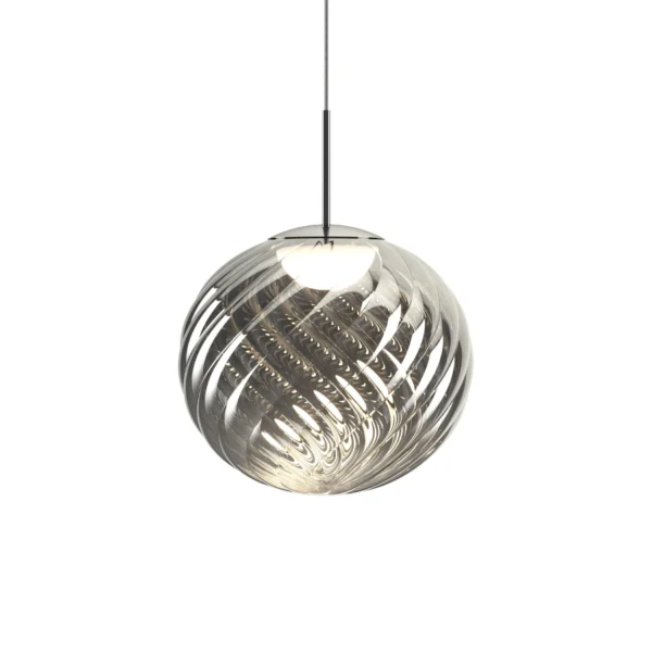 Whirl Pendant Medium / Silver Polished