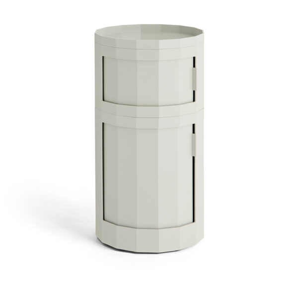 Facet Cabinet 110 incl. feet and castors 1 Large + 1 Small door Misty grey