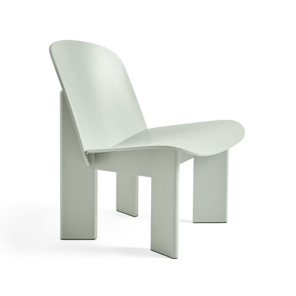 Chisel Lounge Chair-Eucalyptus lacquered beech