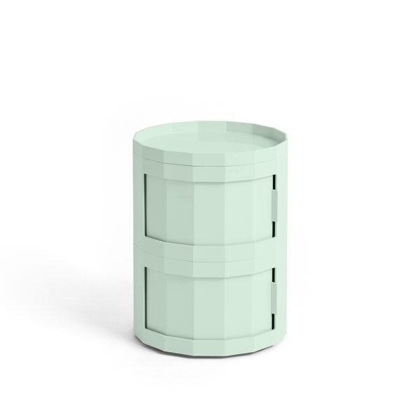 Facet Cabinet 20 incl. feet and castors Two doors Soft mint