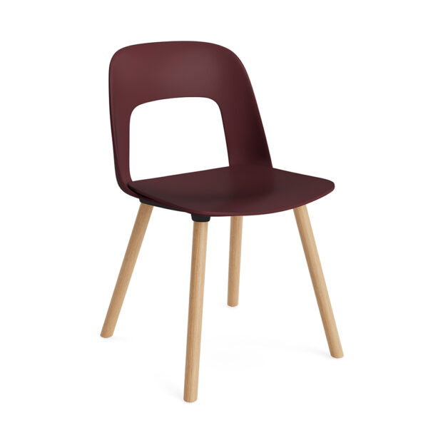 Layout Chair 121 / Solid Oak / Bordeaux
