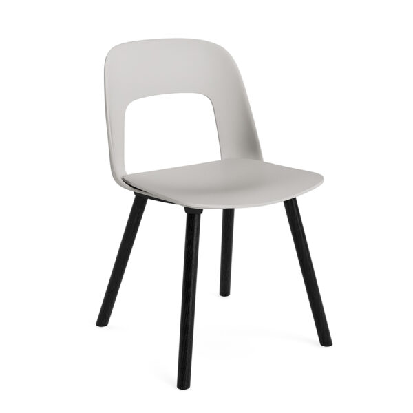 Layout Chair 121 / Black Solid Oak / Sky Grey