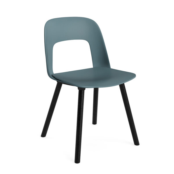 Layout Chair 121 / Black Solid Oak / Ocean