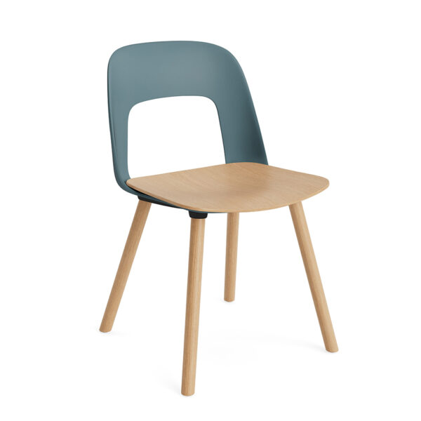 Layout Chair 122 / Solid Oak / Oak Veneer / Ocean