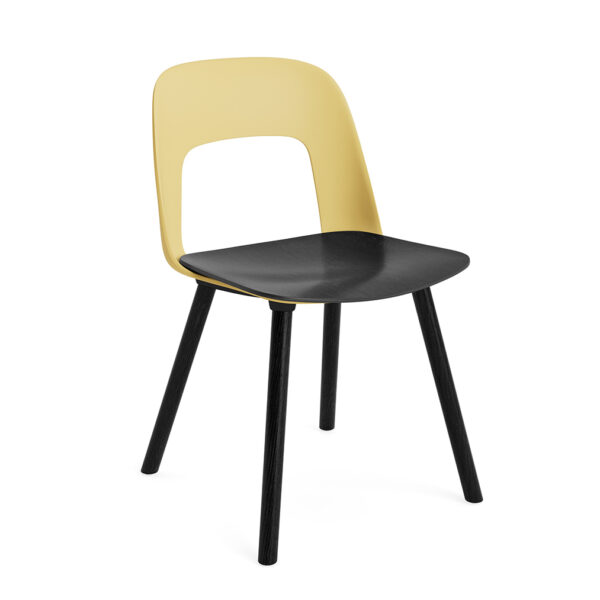 Layout Chair 122 / Black Solid Oak / Oak Veneer / Biscotti