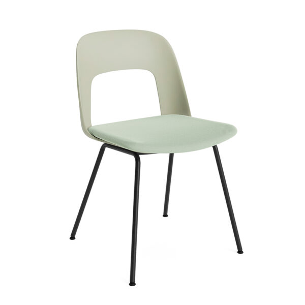 Layout Chair 113 / Black Base / Pastel Green / Relate 921