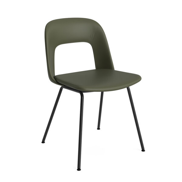 Layout Chair 114 / Black Base / Full Upholstery Grano Caper Green