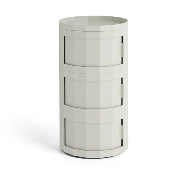 Facet Cabinet 30 incl. feet and castors Three doors Misty grey