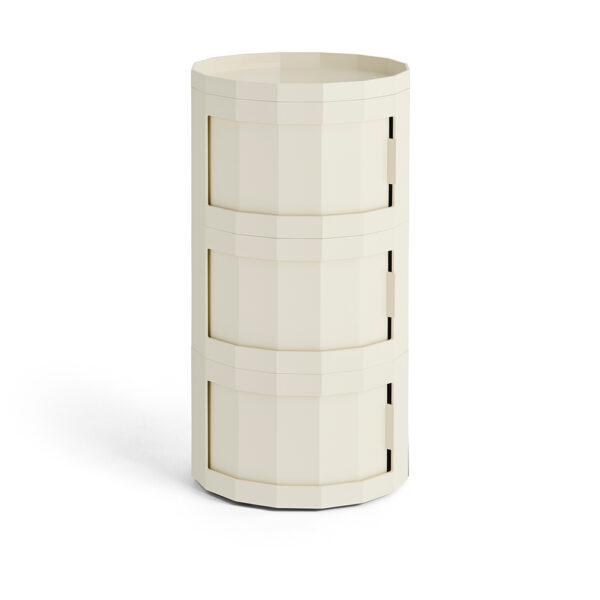 Facet Cabinet 30 incl. feet and castors Three doors Eggshell