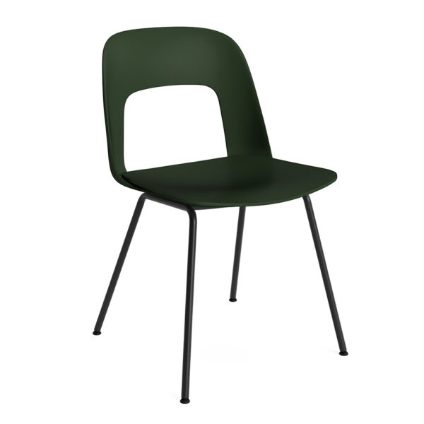 Layout Chair 111 / Black Base / Bottle Green