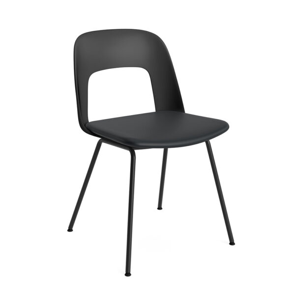 Layout Chair 113 / Black Base / Black / Grano Black
