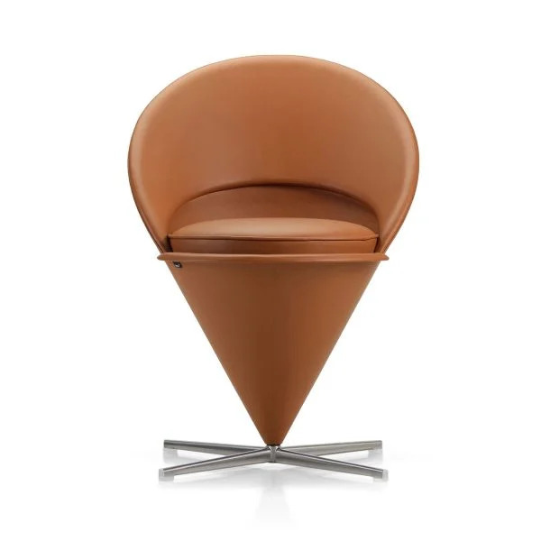 Cone Chair - Leather Premium F - L50 - Colour Ochre