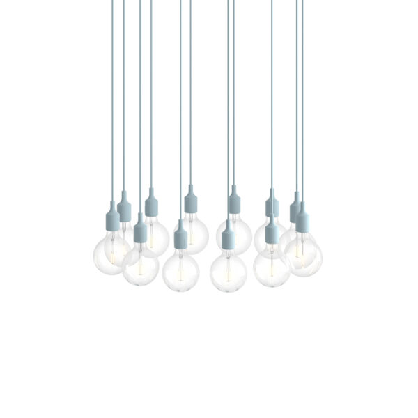 E27 Pendant Cluster / White-Light Blue