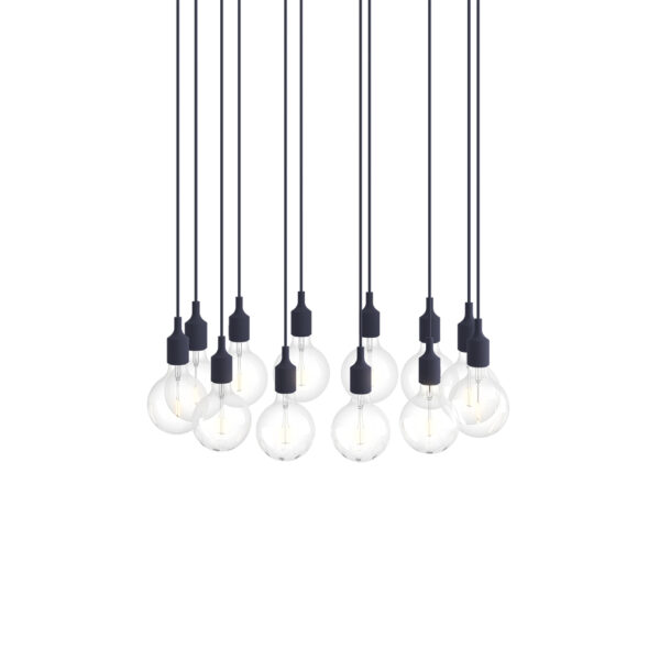 E27 Pendant Cluster / White-Midnight Blue
