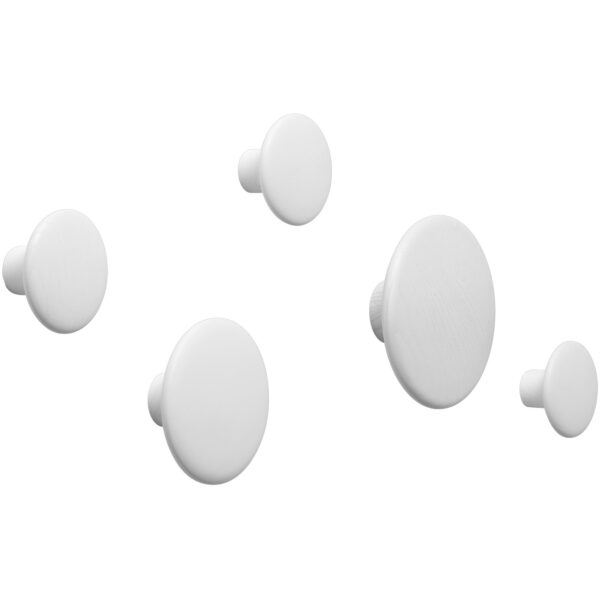 Dots Wood Set of 5 Off-White