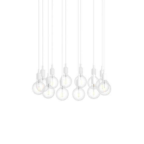 E27 Pendant Cluster / White-White