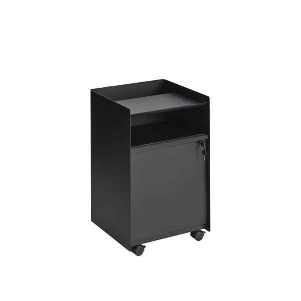 Folded Trolley / Low Closed / Black / With lock