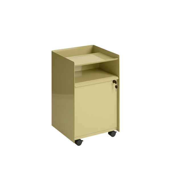 Folded Trolley / Low Closed / Dark Beige Green / With lock