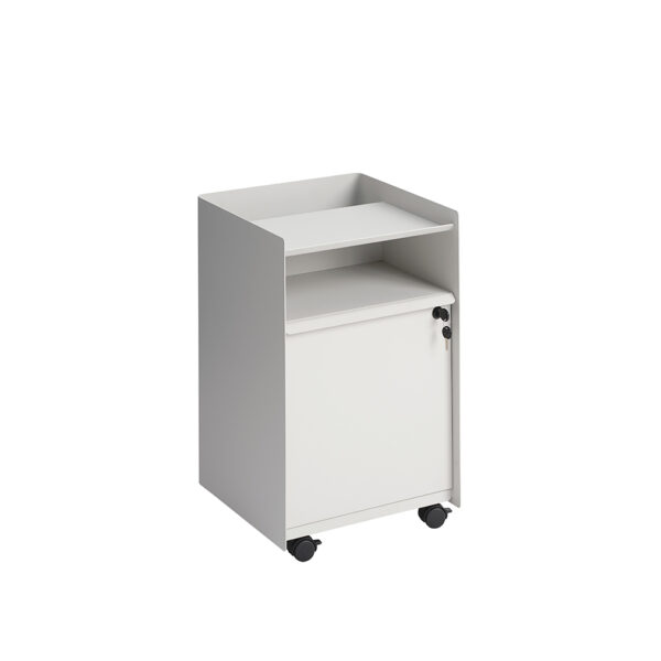 Folded Trolley / Low Closed / Grey / With lock