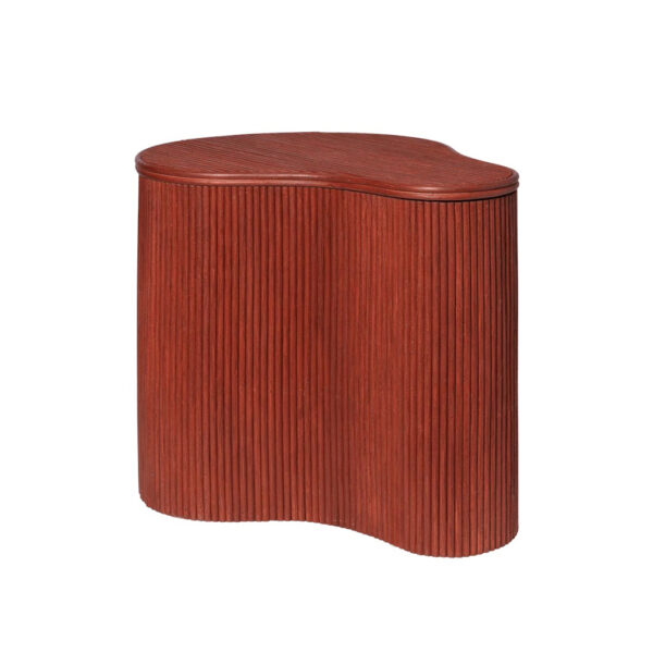 Isola Storage Table / Oxide Red
