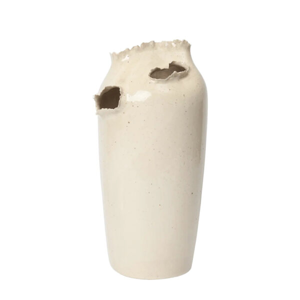 Tereo Tall Vase Off-White Speckle
