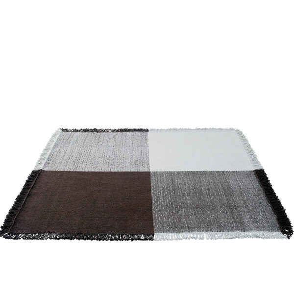 Verso Rug / Cool Grey - Dark Brown