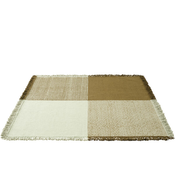 Verso Rug / Pale Green - Warm Brown