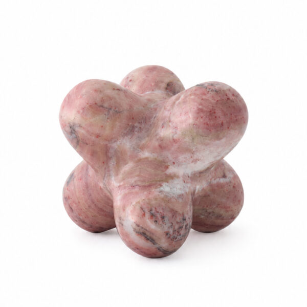 Jack Object / Hand Carved Pink Onyx Marble